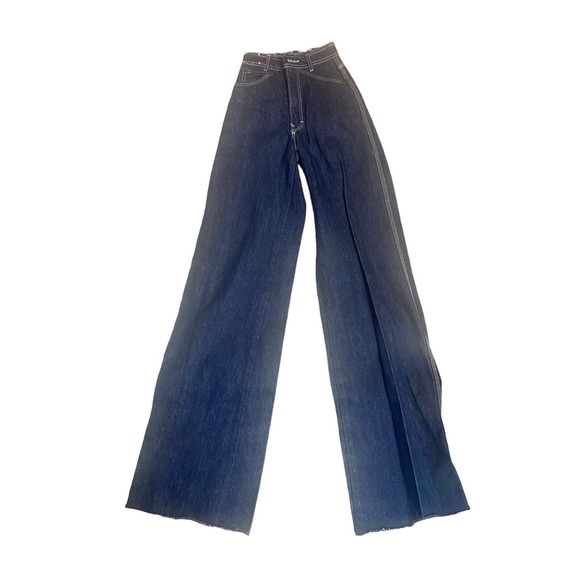 Vintage San Francisco Riding Gear Jean YOUTH KIDS 19X35" Bell Bottom Flares 70s - Picture 2 of 16